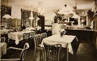 Historic dining room inside Hotel Deutsches Haus