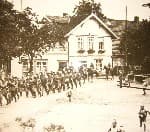 Historic photograph documenting the hotel's links with the military